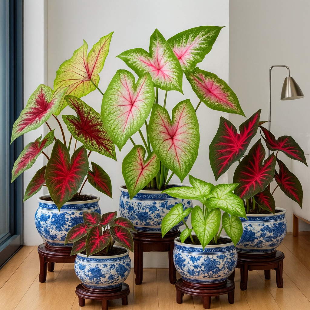 Potted Caladium Plants