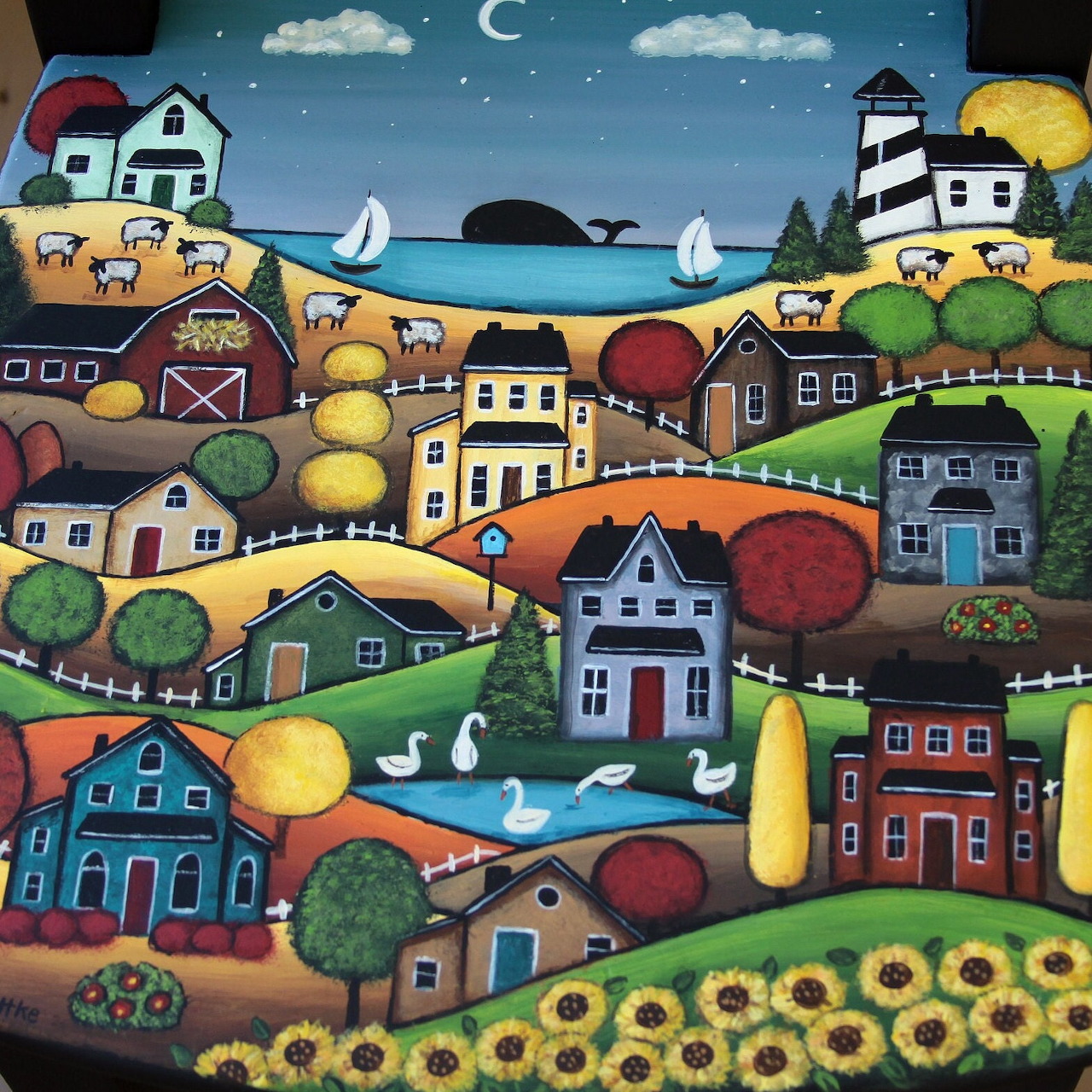 Colorful Coastal Village