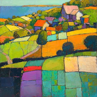 Colorful Village Fields