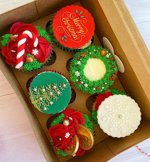 Christmas Holiday Cupcakes Box