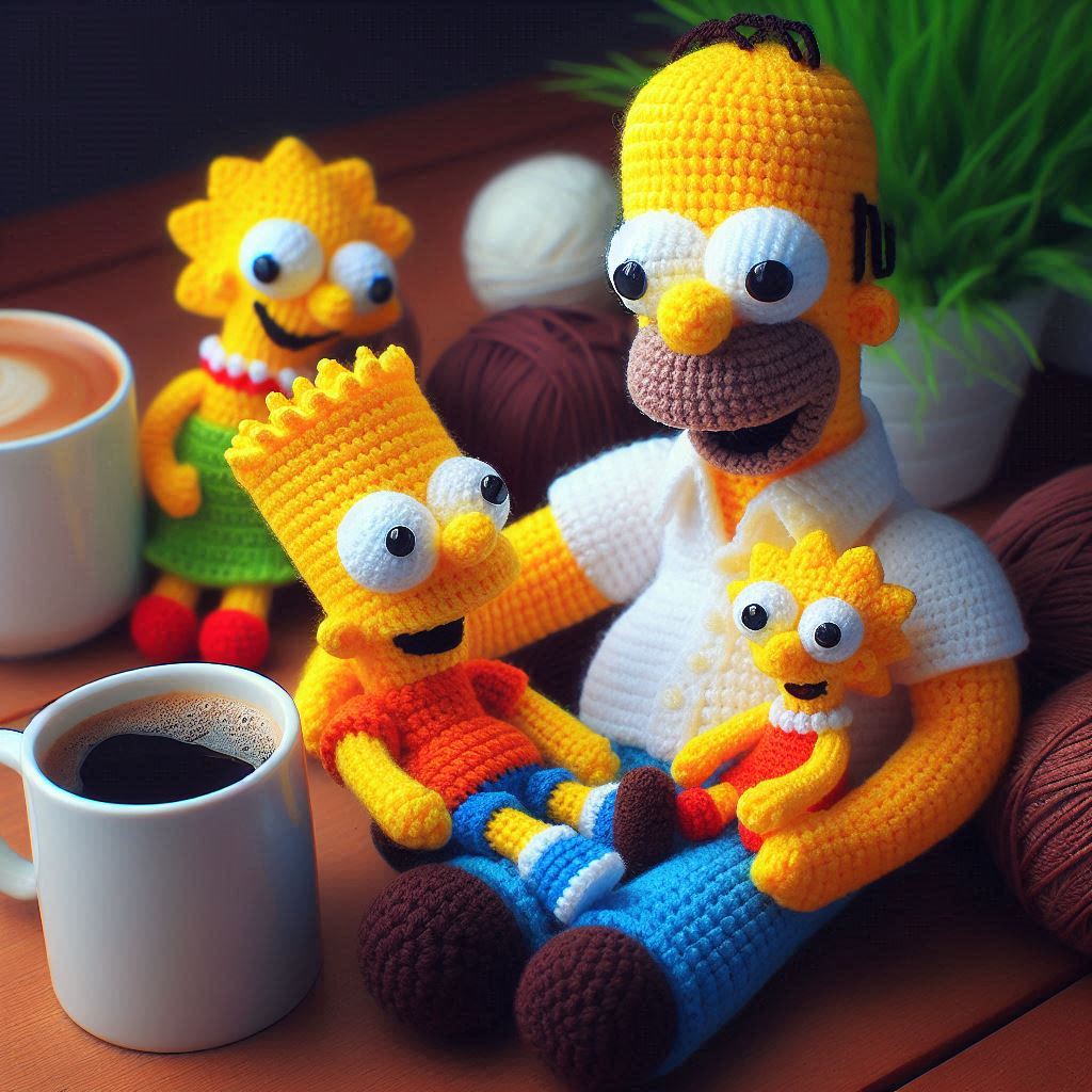 The Simpsons Crochet Family