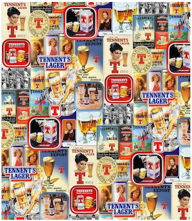 Tennent's Lager Vintage Ads Collage