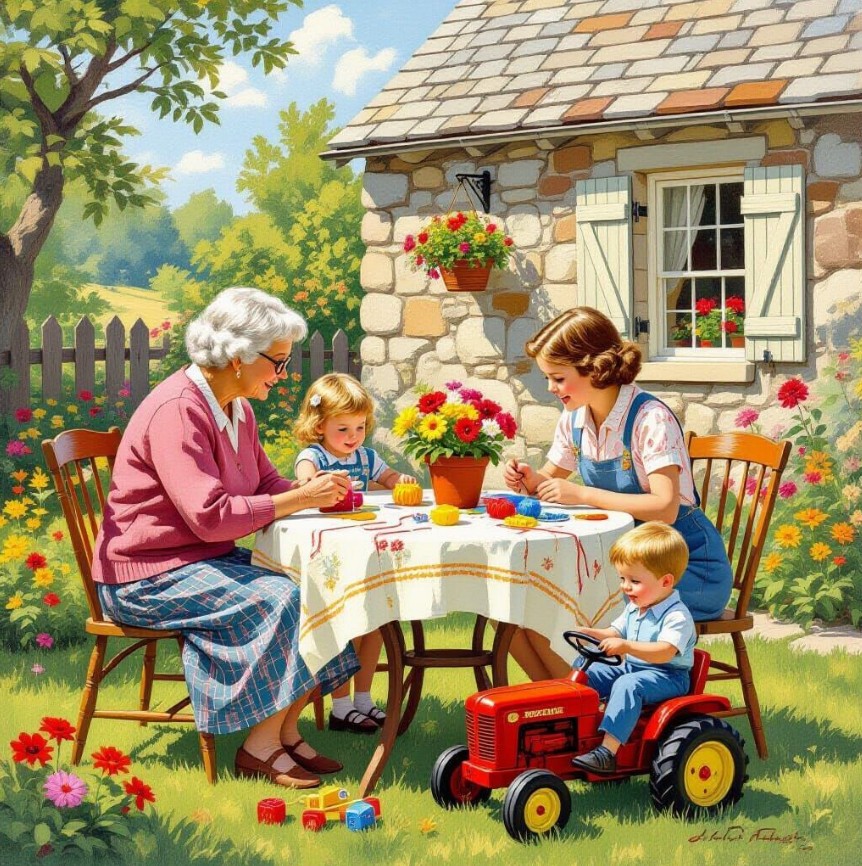 In the Garden with Grandma