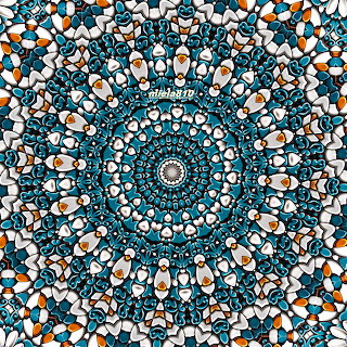 Teal Orange Mandala