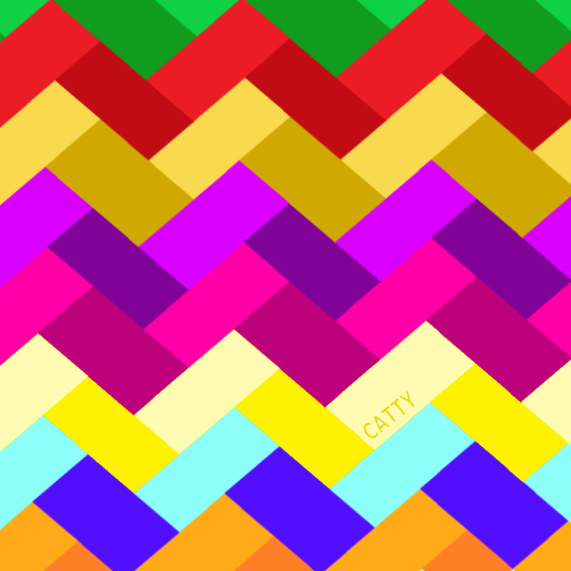 Colorful chevron zigzag pattern with bright rainbow stripes arranged in repeating waves