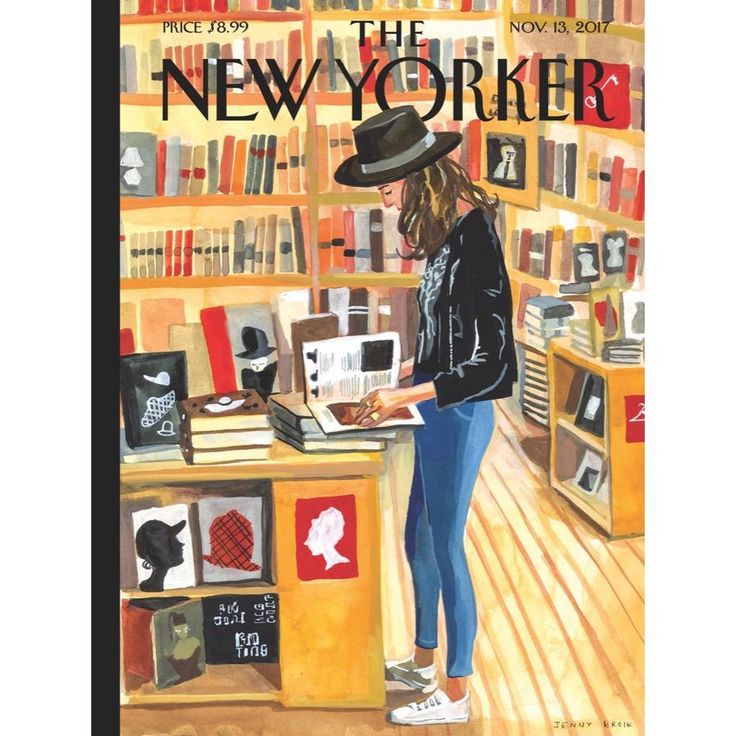 Woman in Cozy Bookstore