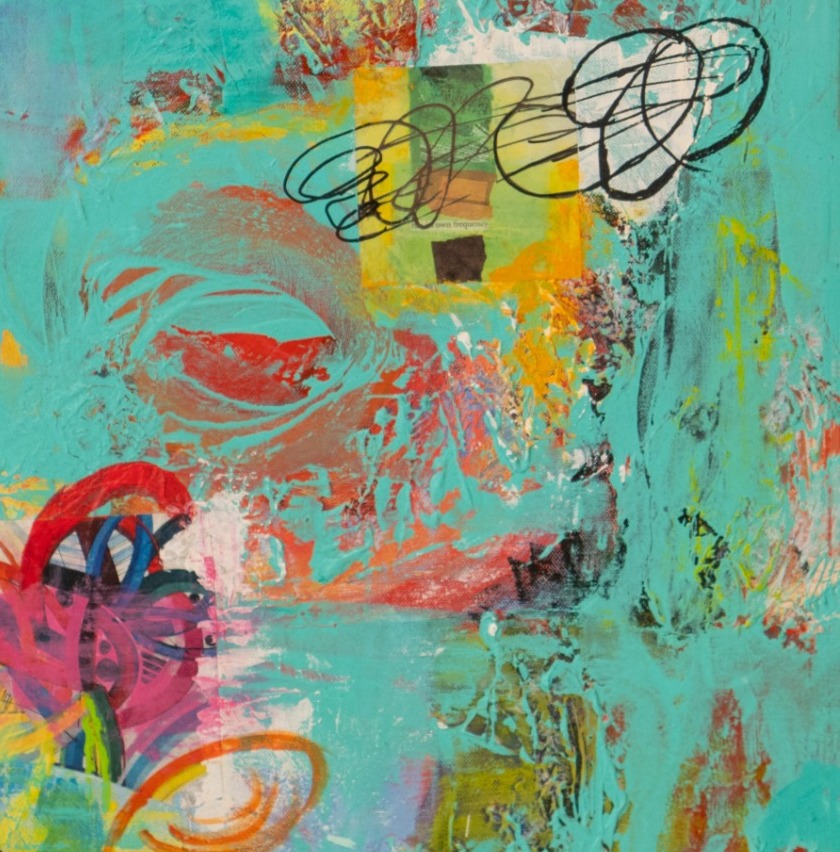 Abstract Mixed Media Art