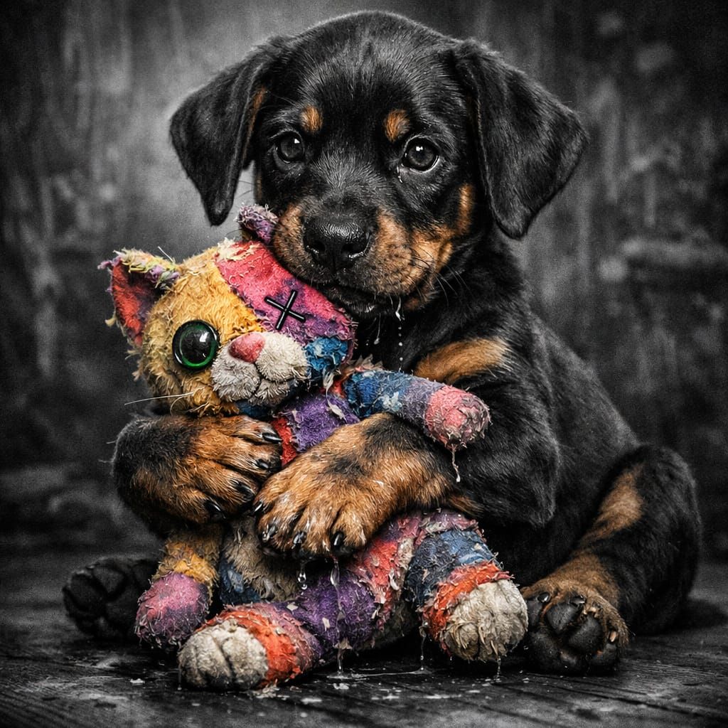 Rottweiler Puppy Toy