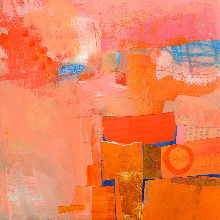 Abstract Orange Painting