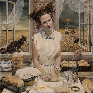 Woman Baking by Window