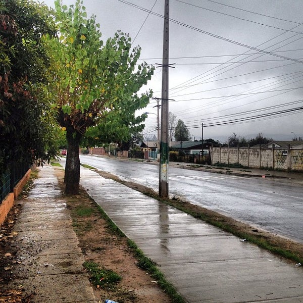 Rainy Residential Street