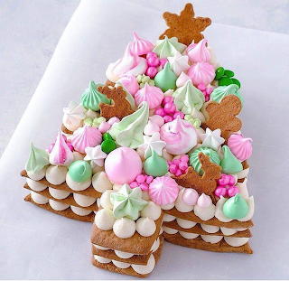 Christmas Tree Cookie Cake