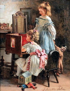 Little Girls at Play