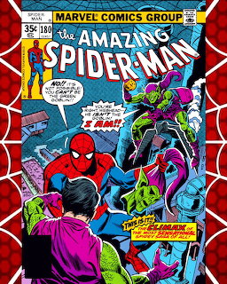 Amazing Spider-Man #180 Marvel comic book cover with Spider-Man and Green Goblin