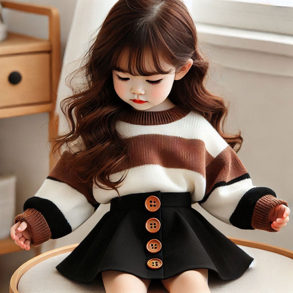 Doll in Striped Sweater
