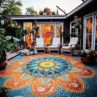 Bohemian Patio Mandala