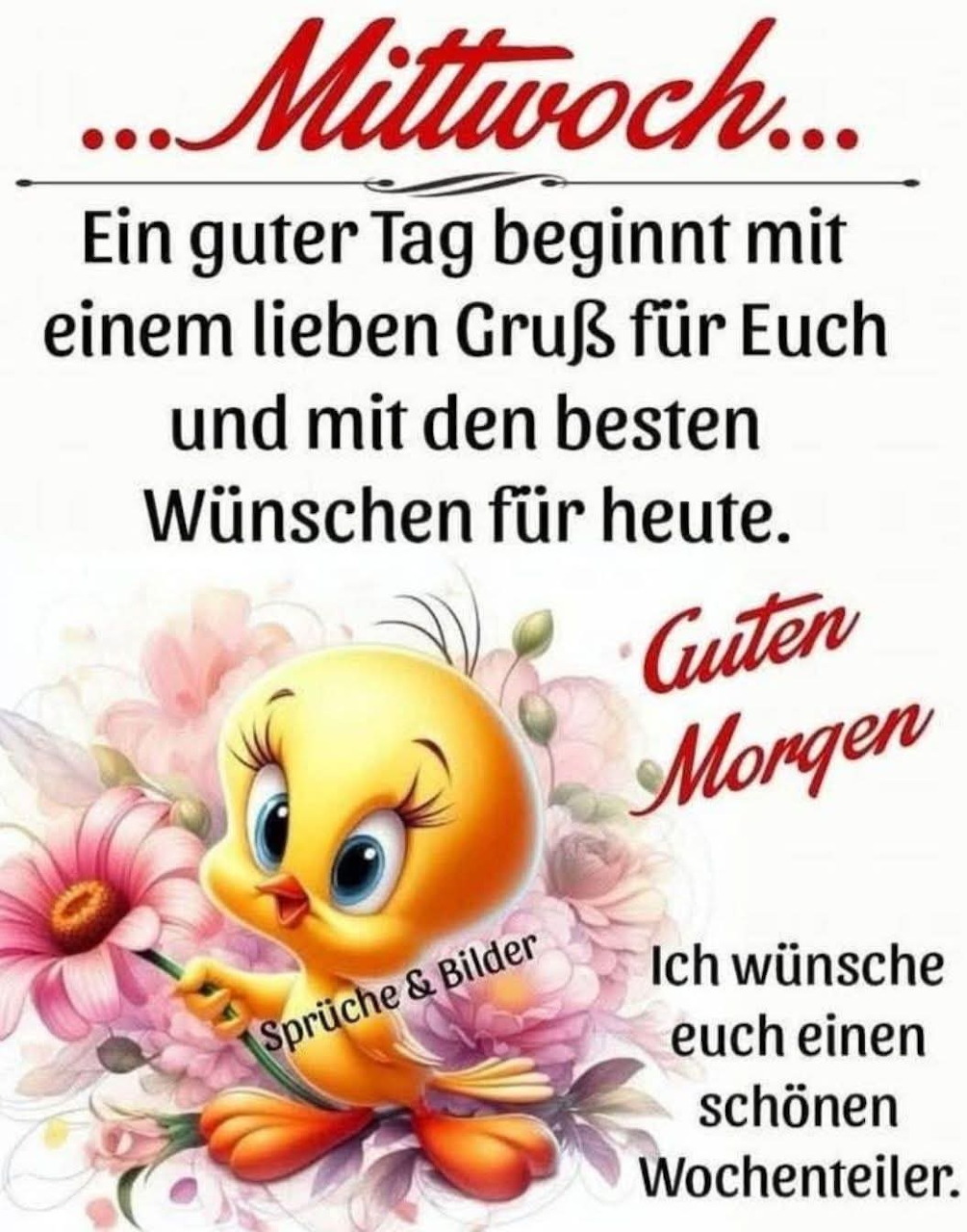 Mitwoch Guten Morgen Greeting