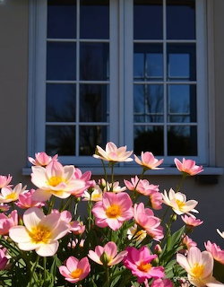 Garden View Through Window