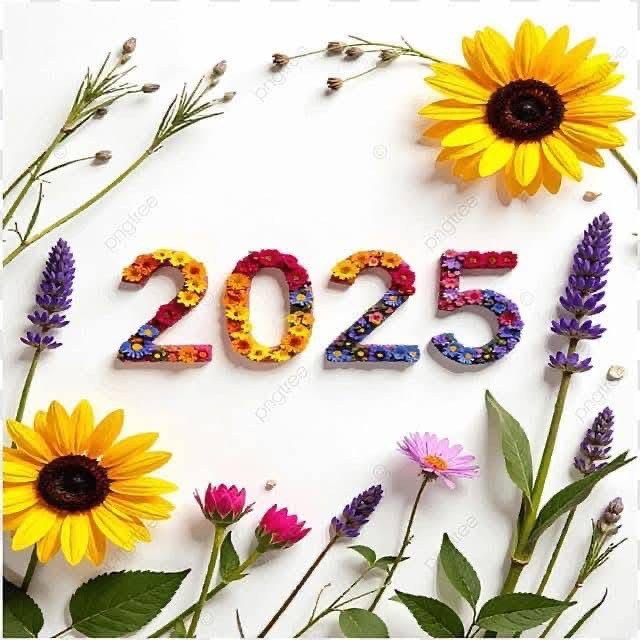2025 Floral Number Arrangement