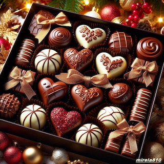 Christmas Chocolate Pralines Box