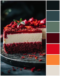 Red Velvet Chesecake Slice
