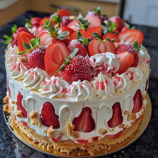 Strawberry Cream Cake