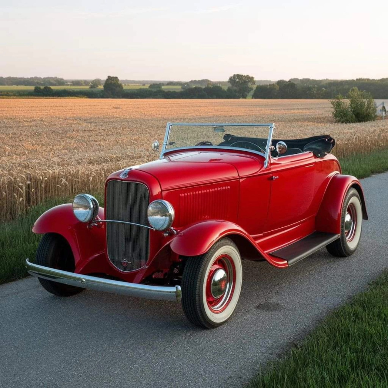 Red Vintage Convertible