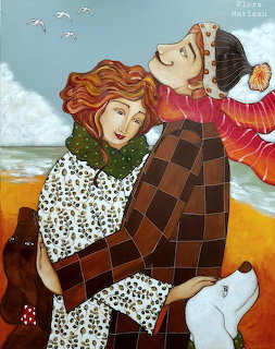Flora Merleau Couple Embrace