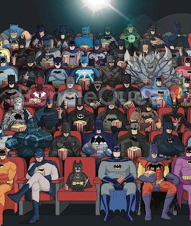 Superheroes at Movie Theater