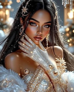 Glamorous Jeweled Woman