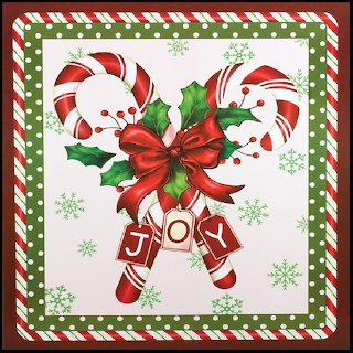 Candy Canes Christmas Bow
