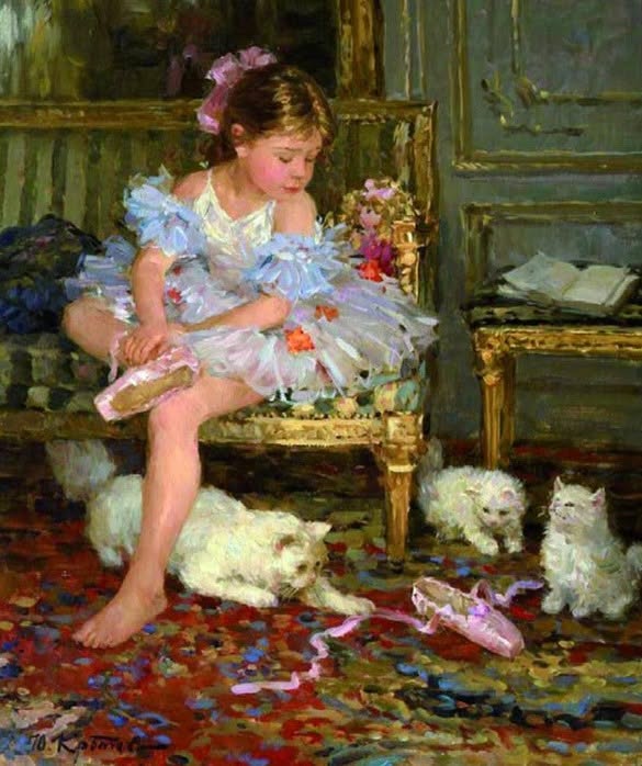 Girl With Kittens