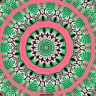 Green Pink Mandala