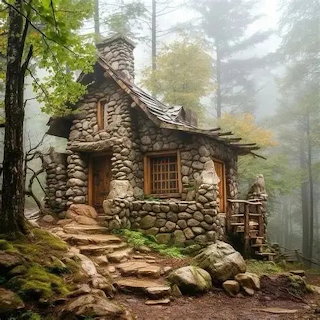 Fairy Tale Cottage in the Woods