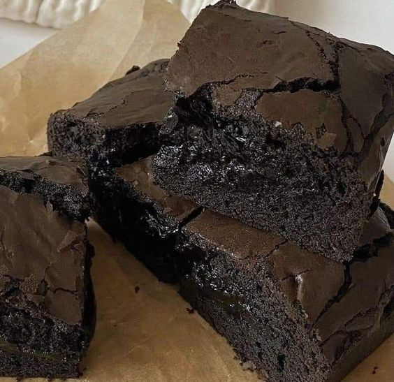 Chocolate Brownies on Parchment