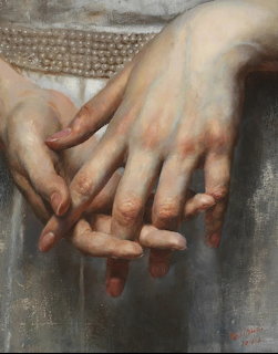 Painted Hands Portrait
