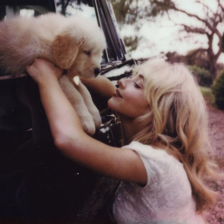 Woman with Puppy