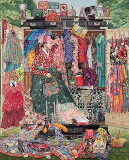 Colorful Bohemian Tapestry Collage