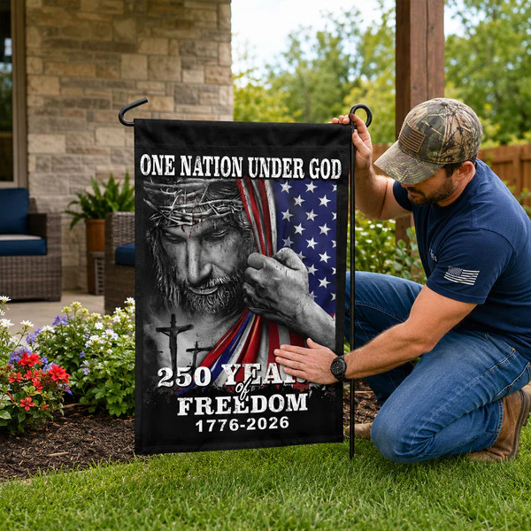 Patriotic Jesus Flag