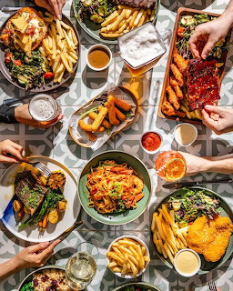 Restaurant Table Feast Spread