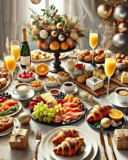 Holiday Breakfast Feast Table