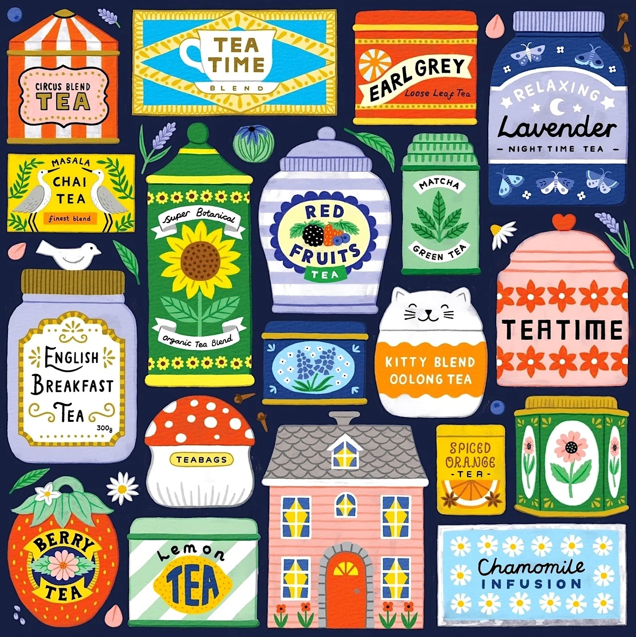 Vintage Tea Tin Collection