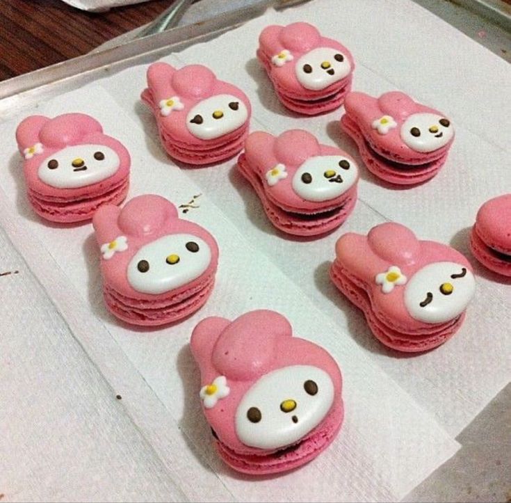 Pink Bear Macarons