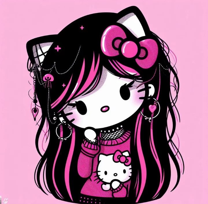 Hello Kitty Punk Girl