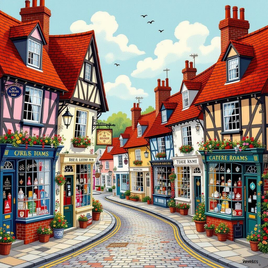 Charming English Village Street