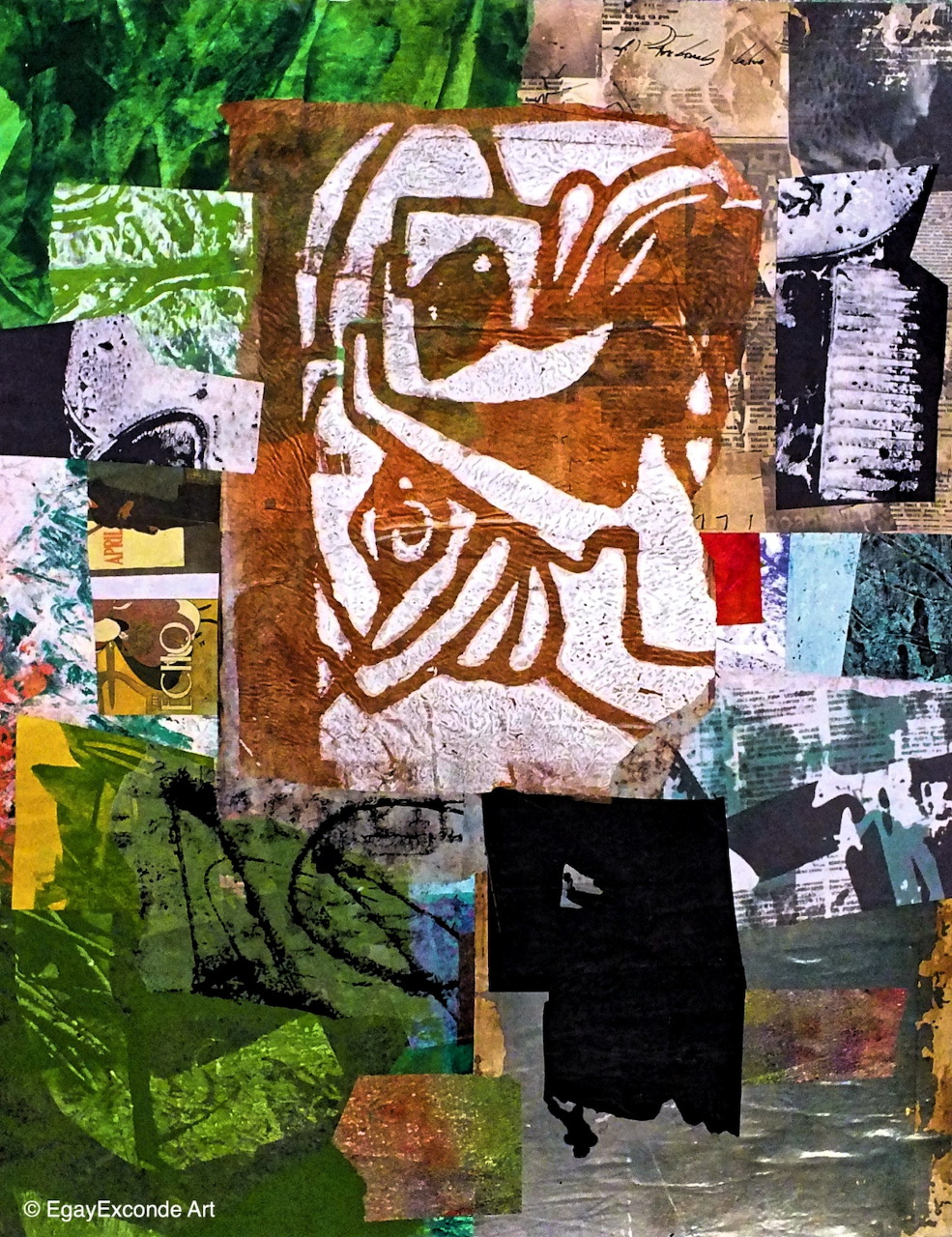 Mixed Media Art Collage