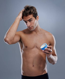 Container of hair styling gel