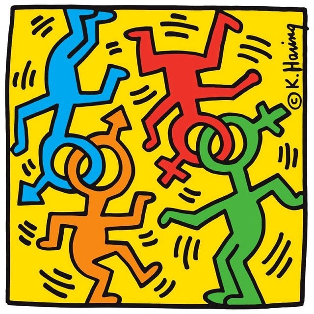 Keith Haring Dancing Figures