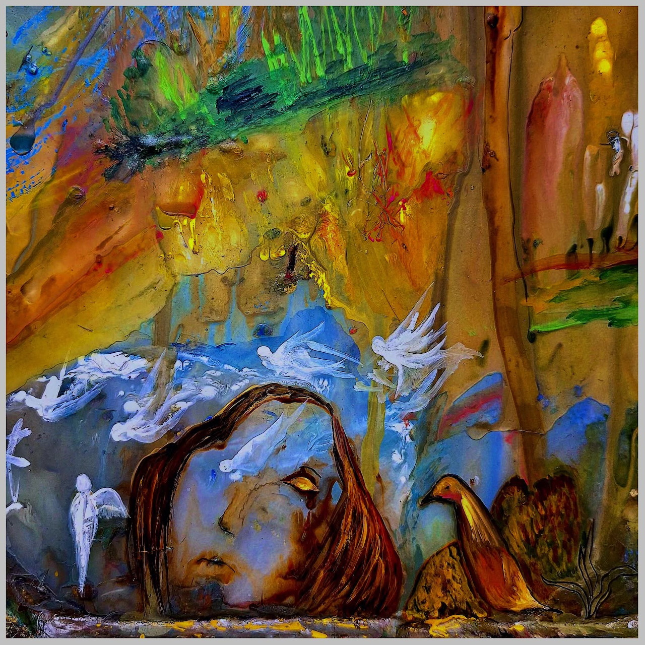 Abstract Woman Painting