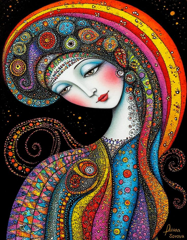 Colorful Woman Portrait